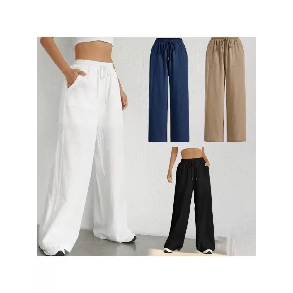 Celana Kulot Highwaist Wanita EC #01 Size S M L XL XXL XXXL Bahan Polyester Bawahan Kekinian Korean 