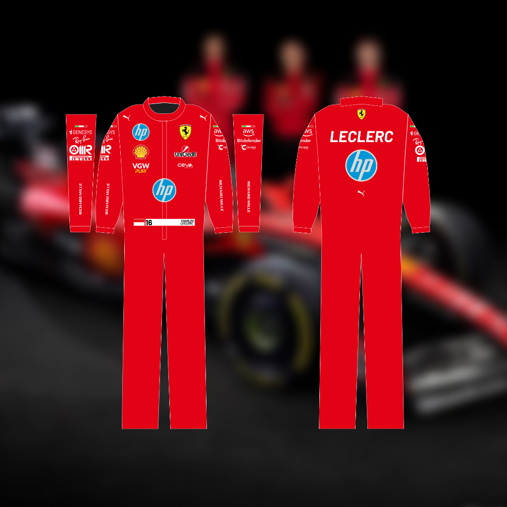 Wearpack Ferrari F1 Merah Nyaman S-XXXL