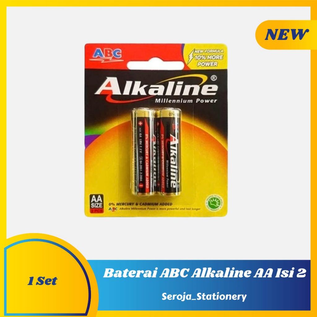 BATERAI ALKALINE AA ISI 2 | BATERAI ABC ALKALINE A2
