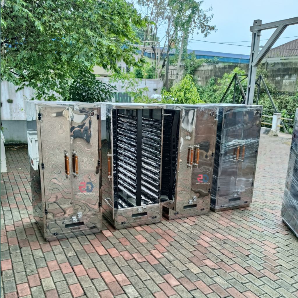 oven pengering / oven pengering food tray kapasitas 72 omprengan bahan stanlis tebal