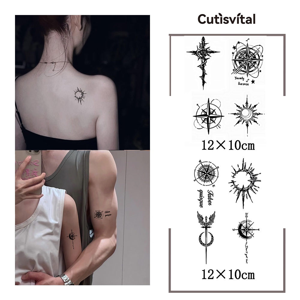 Stiker Tato Pokemon Voyager, Stiker Tato Bayi Bintang, Stiker Tato Manusia Laba-laba, Stiker Tato Es