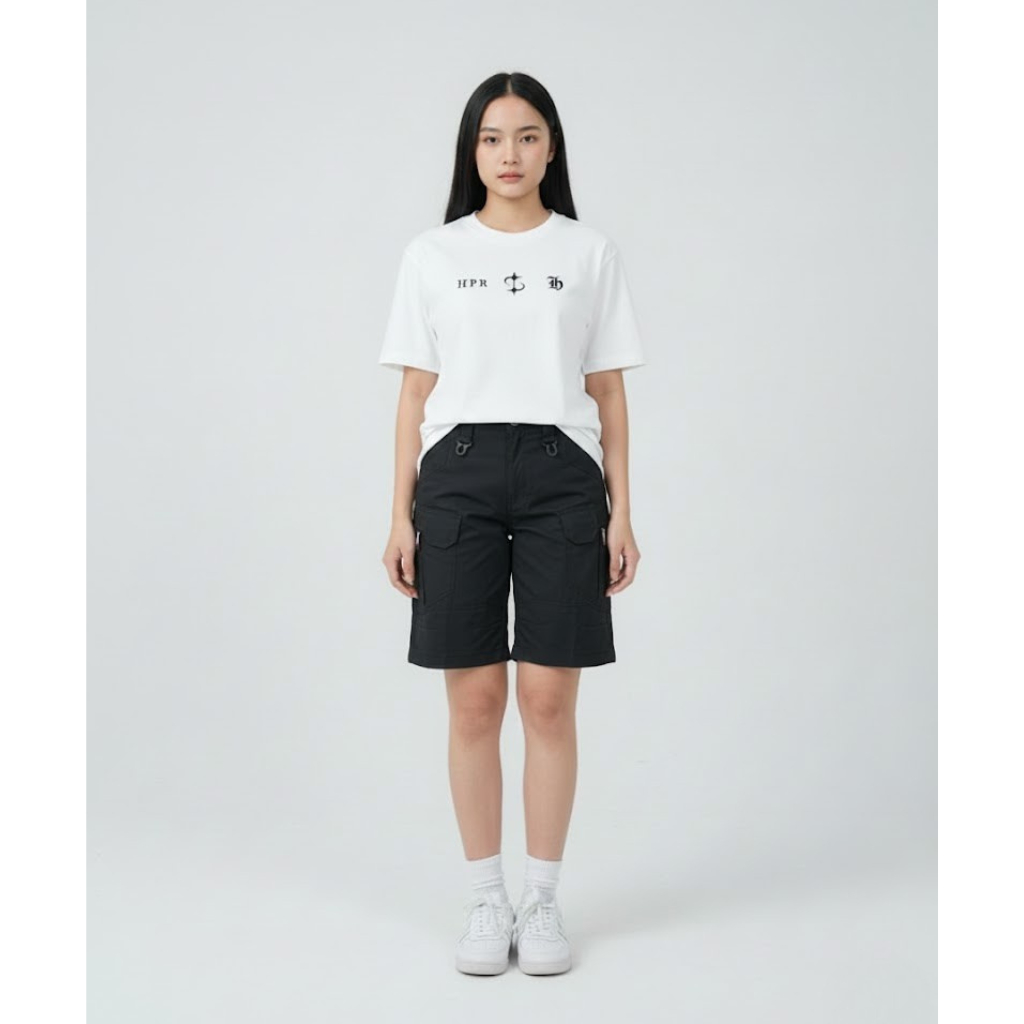 HPR Celana Tactical Pendek Wanita PDL Cargo Bahan Ribstop Tr