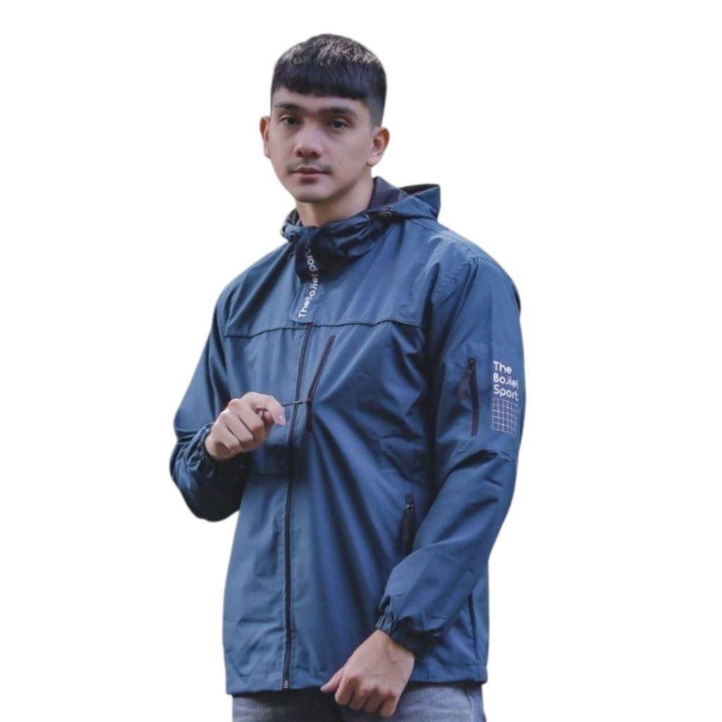 Jaket Windbreakers Waterproof Sport Petrol