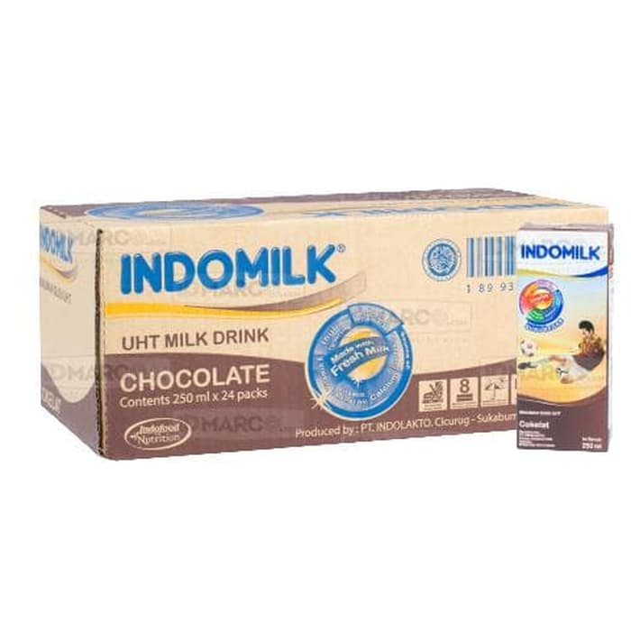 Susu Indomilk UHT REG Coklat, Banana, Vanilla, dan Strawberry 180 ML (1 Karton) Original Termurah