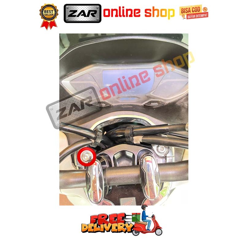 BAUT COVER STANG ( 1 BAUT ) MODEL PIRAMID PCX 160 STYLO ADV VARIO 160 150 LOKAL CBU NEW OLD ABS CBS 