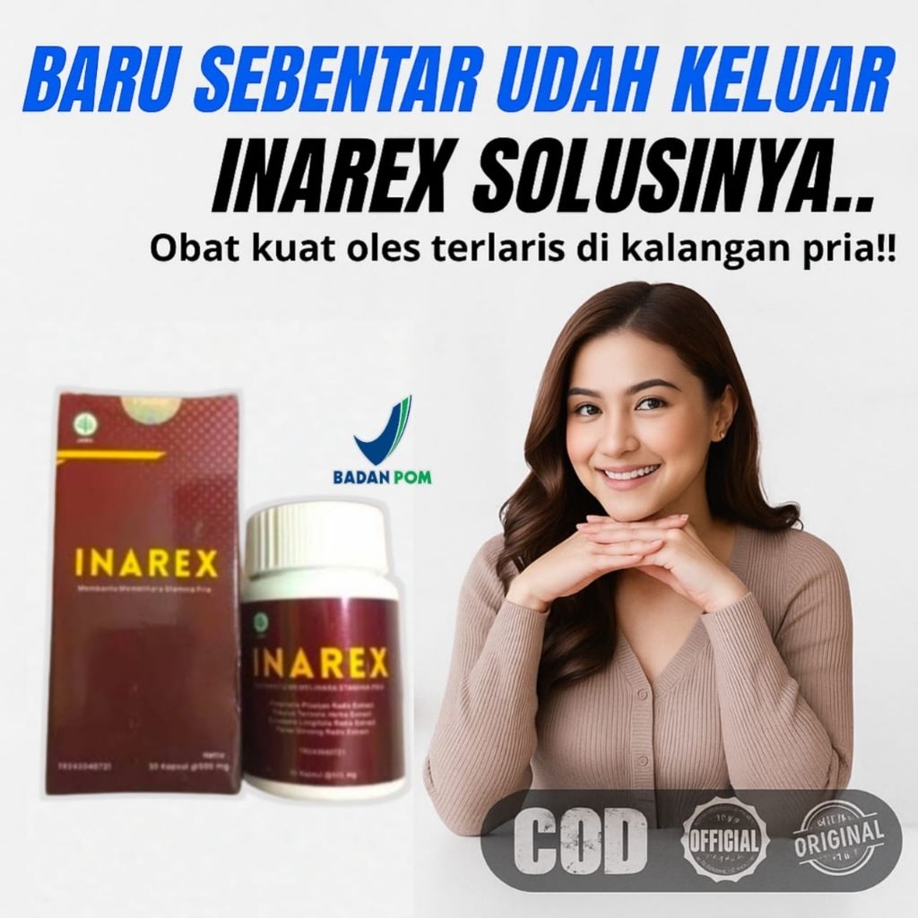 Terbaru obat kuat pria tahan lama inarex pembesar kelamin laki laki original bpom
