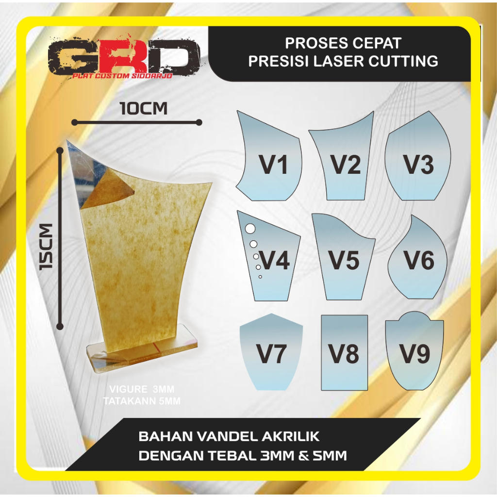 vandel / plakat akrilik polos