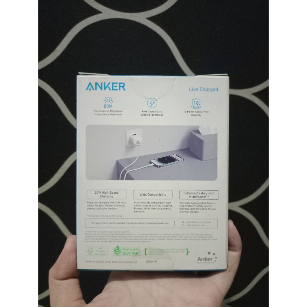 casan/adaptor anker baru