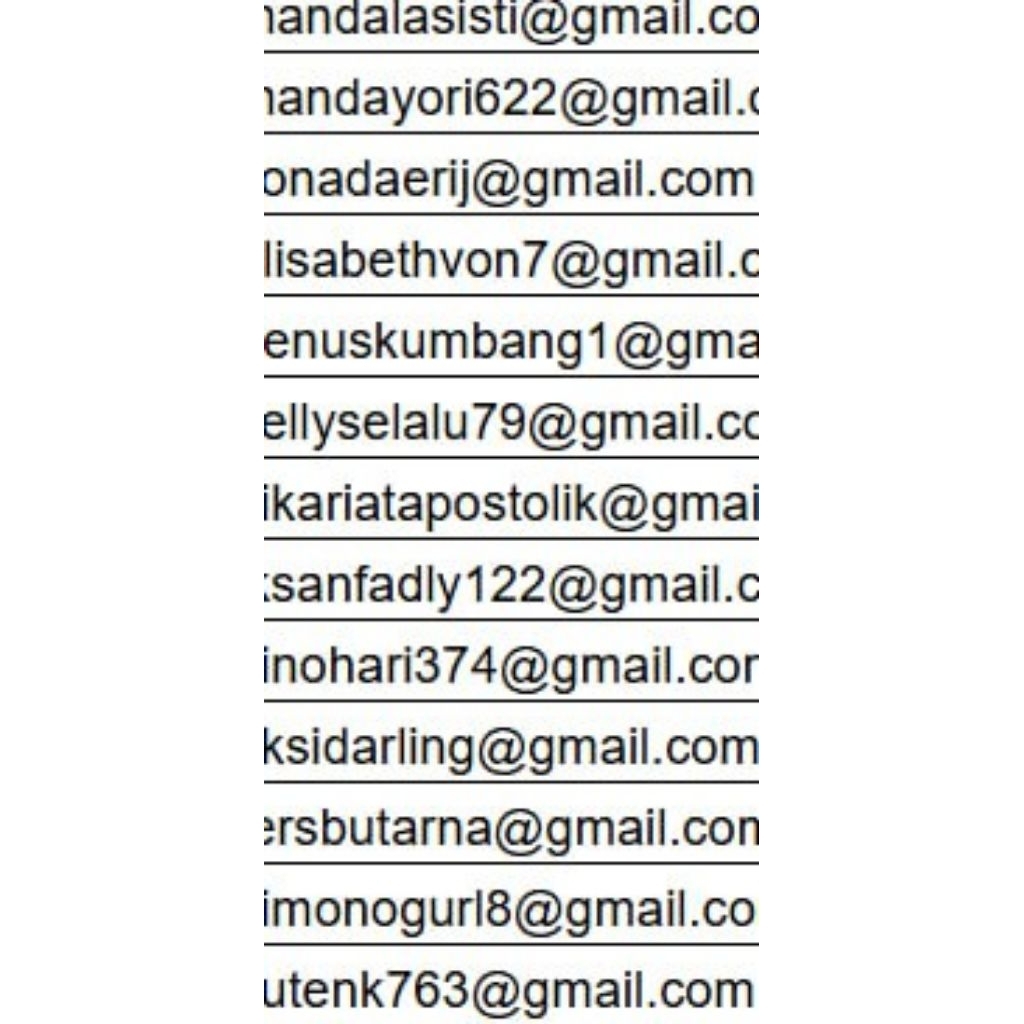JUAL EMAIL FRESH