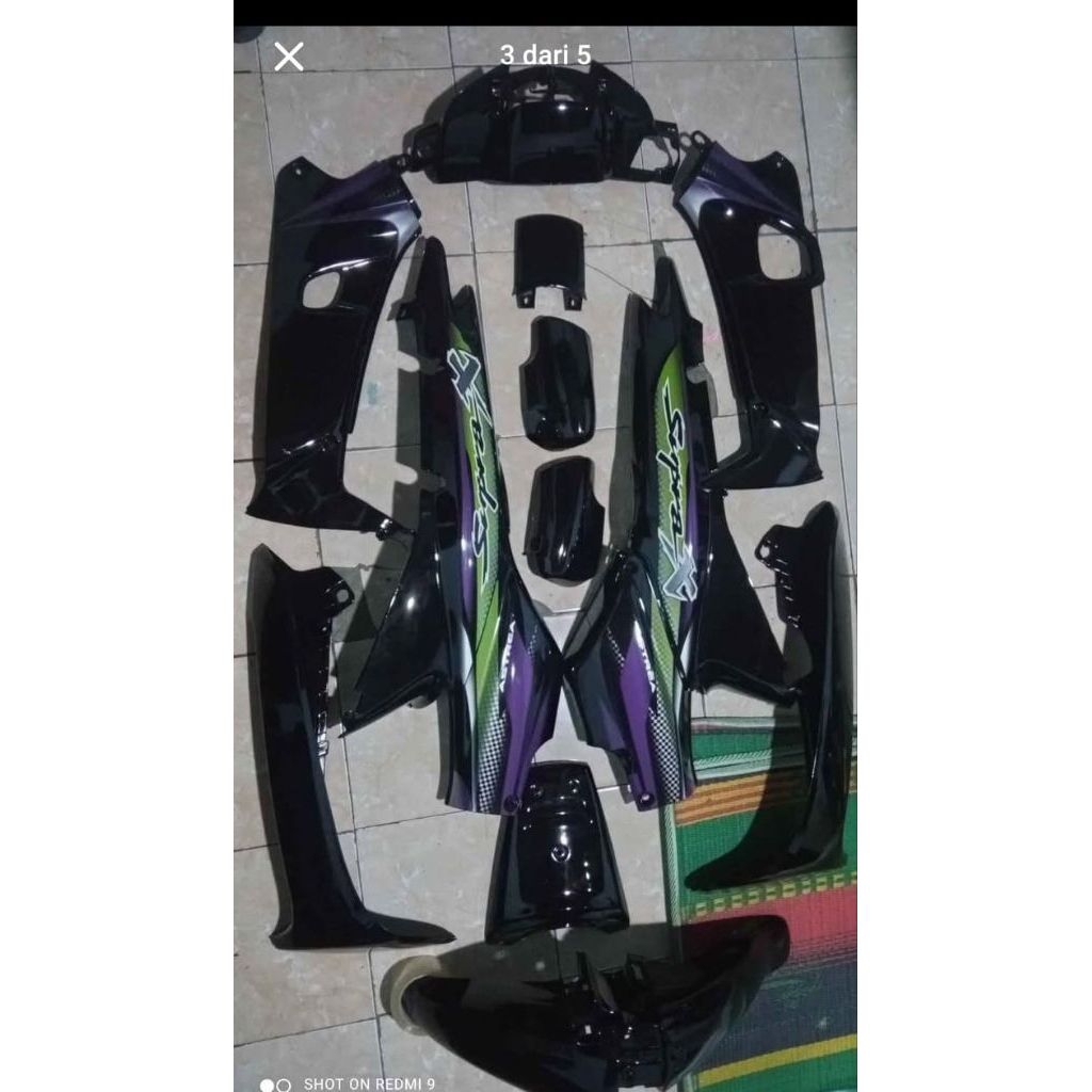 COVER BODI FULLSET HONDA SUPRA X  SUPRA LAMA BODI FULLSET KASAR HALUS SUPRA X LAMA STANDART ORIGINAL