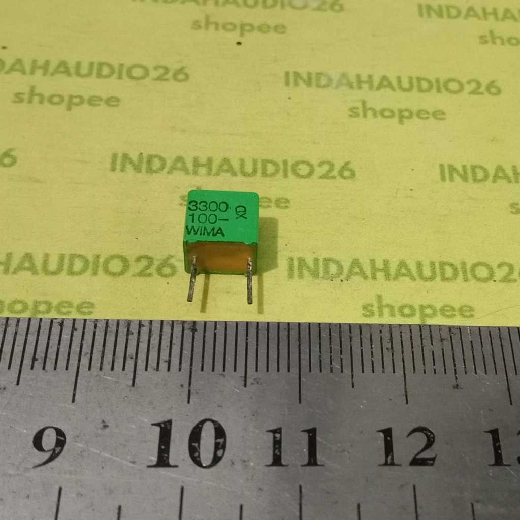 wima 332 100v 5mm 3300 100- wima mkm kapasitor 3n3 3.3n  3.3nf mkm 3,3nf 3,3n 100v mkp mkt  kapasito