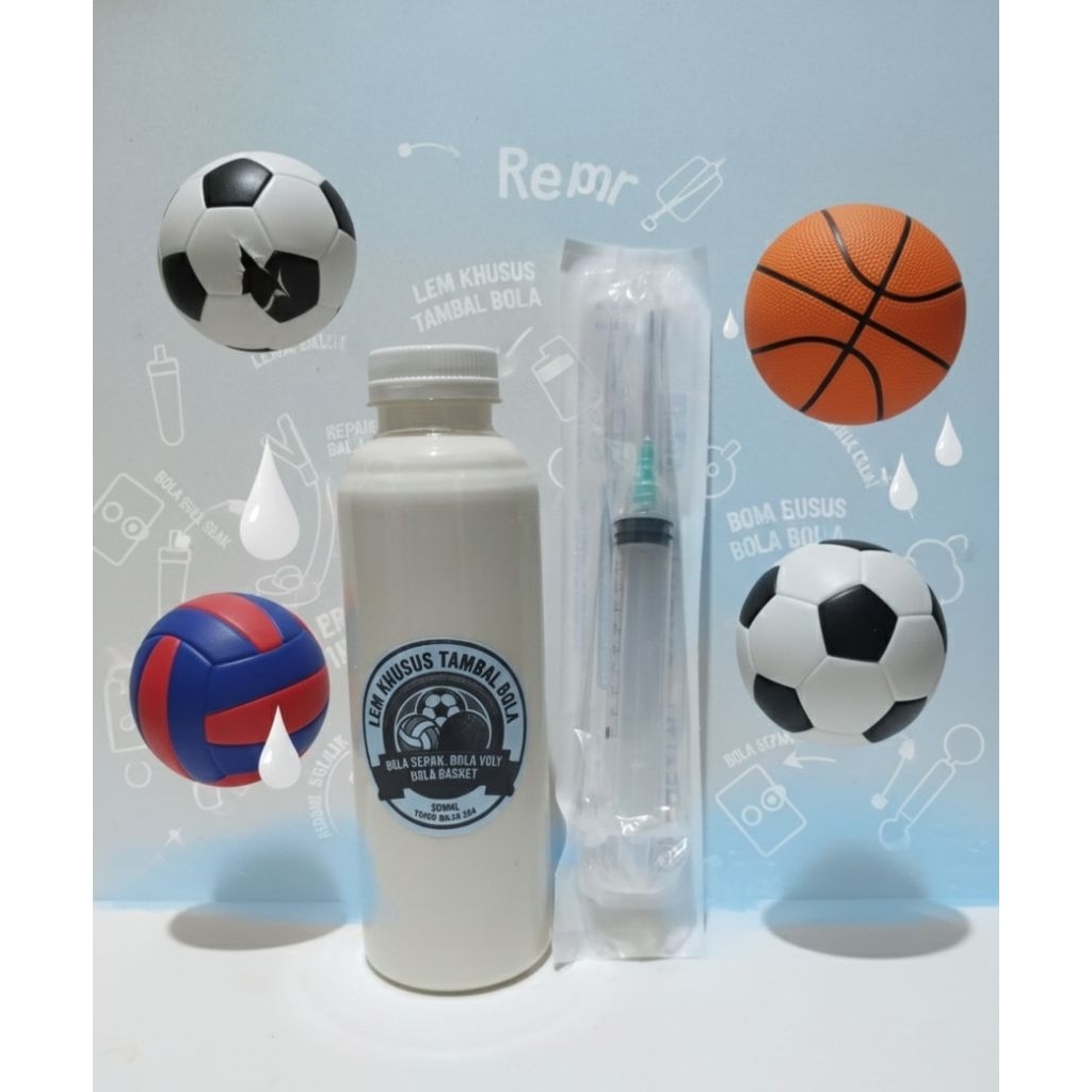 LEM KHUSUS TAMBAL BOLA / BOLA SEPAK BOLA VOLY BOLA BASKET 250ML