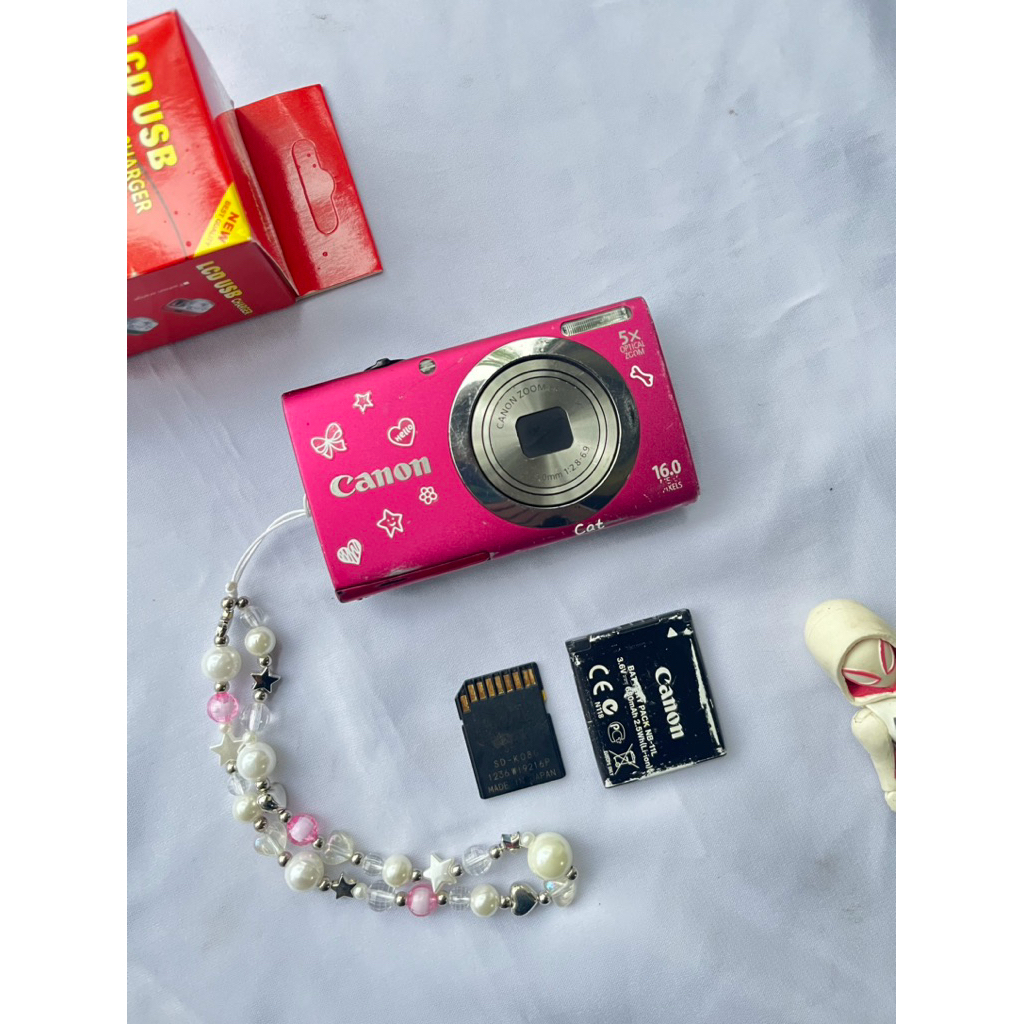 Kamera digicam Canon Powershot A2300 Pink Fullset