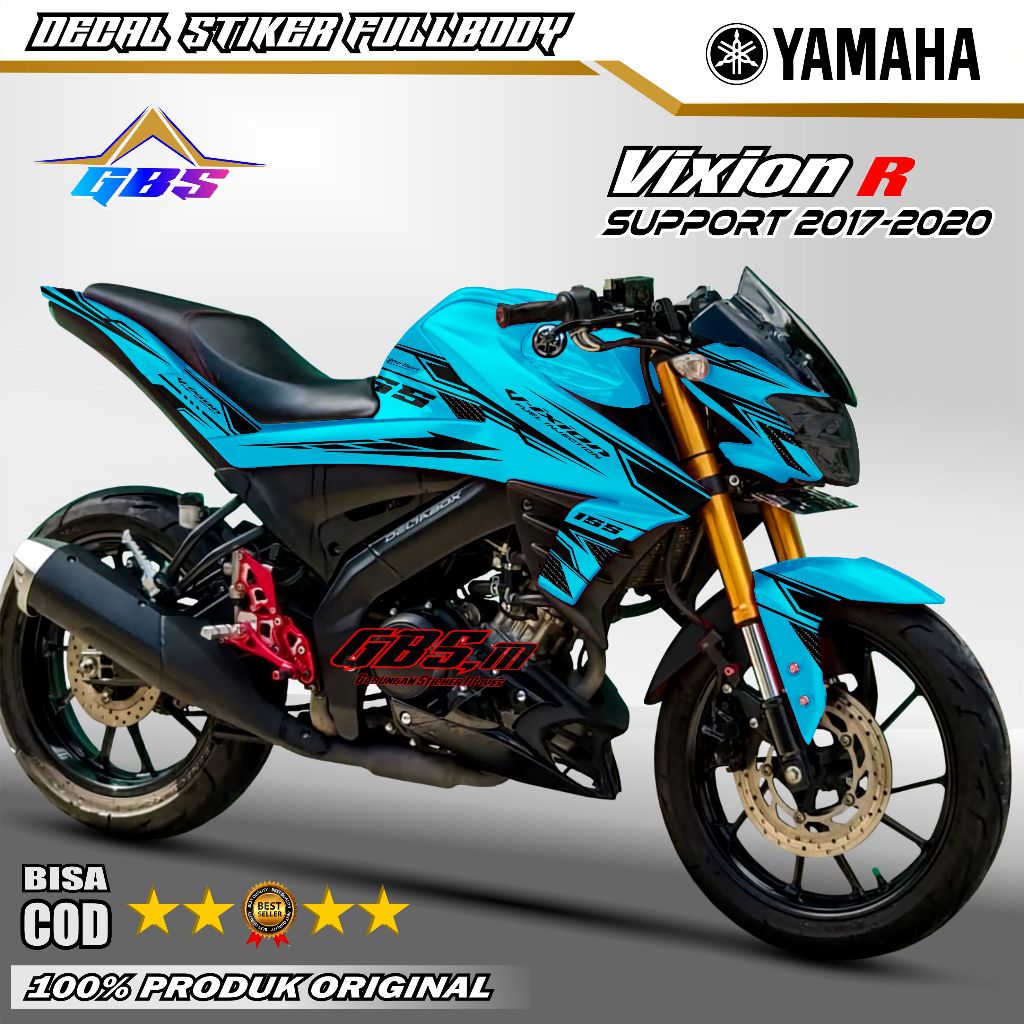 TERBARU Decal Stiker Variasi Fullbody Vixion R 2017 2020 Full Body Motip Racer Sticker Yamaha Vixion