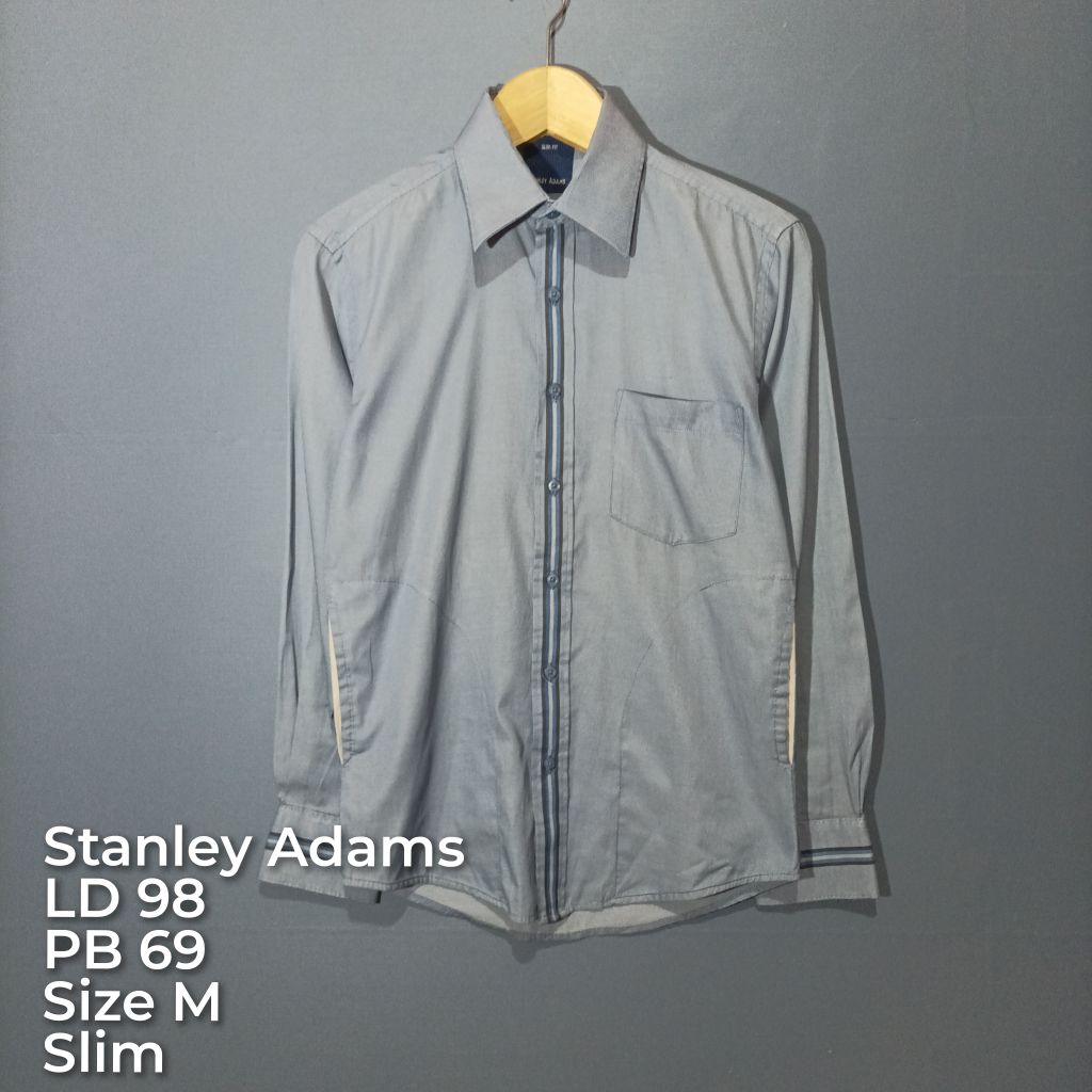 kemeja pria dewasa lengan panjang bekas pakai| kemeja second brand Stanley Adams