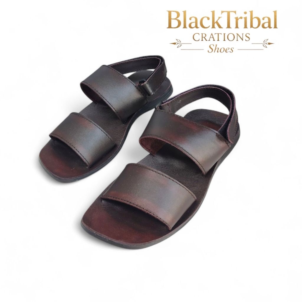 Blacktribal || Sendal Tali Pria Sendal Silang Kasual Original Kulit Sapi Asli