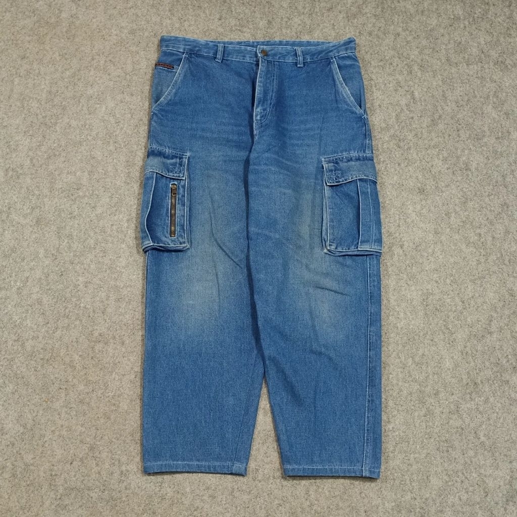 Celana jeans panjang pria cargo EZNEXT size 33 second