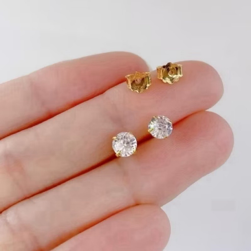 COD anting titanium wanita emas muda anti karat dewasa tusuk korea asli panjang dan luntur korea sty