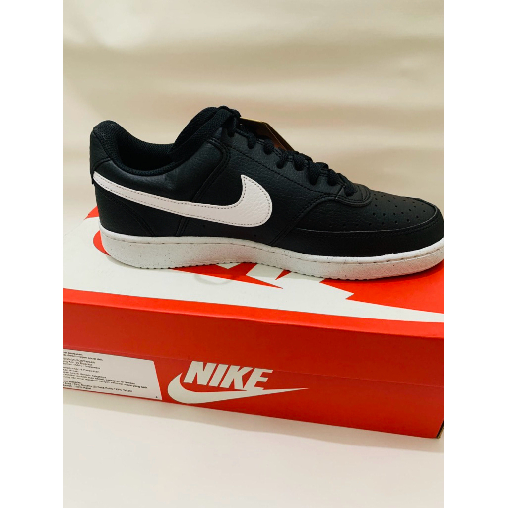 NIKE Nike Court Vision Lo Nn Black Sepatu Sneakers Pria - DH2987001