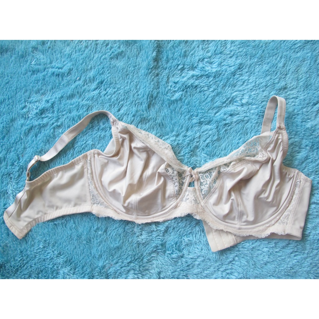 MINIMIZER BRA SAMPLE LILYETTE BY MAIDENFORM COMFORT MINIMIZER PNK NUDE LACE SIZE 42DDD / 42F