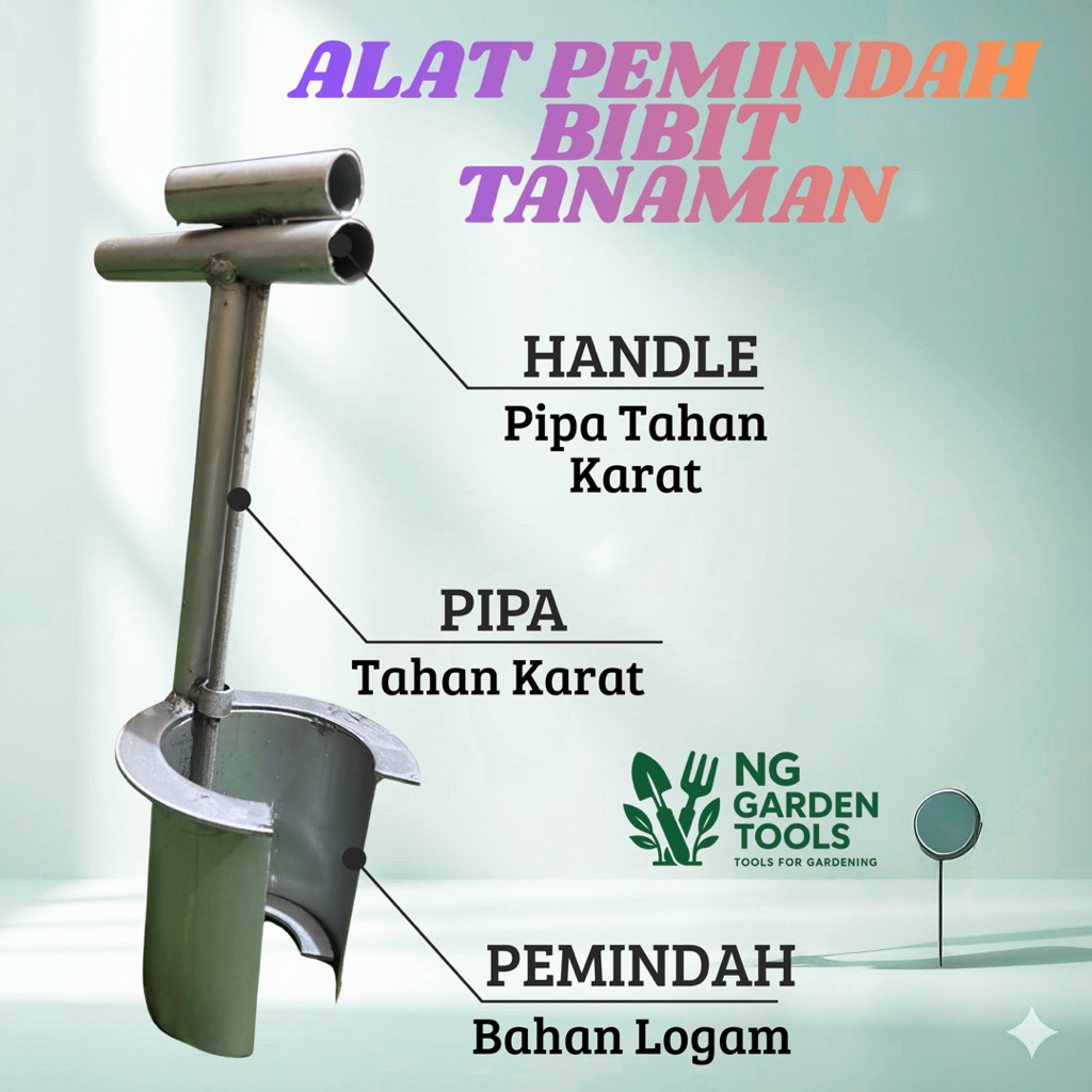 NG Alat Pemindah Bibit Tanaman, Alat Pelubang Untuk Bibit Anti Karat