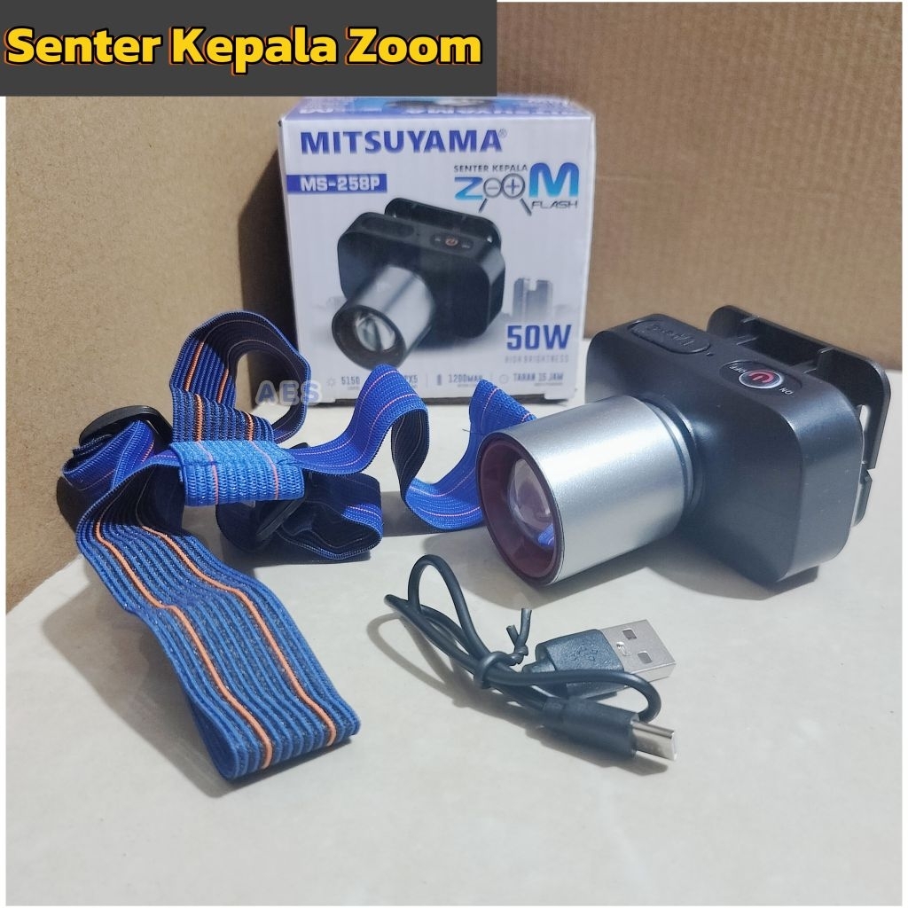 Senter Kepala MITSUYAMA 50 Watt Zoom