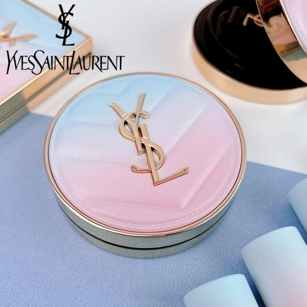 Diskon Gila YSL Y$L Valentine Gift Set Cushion Lipstick/ Y$L Touche Eclat Glow Pact Valentine Cushio