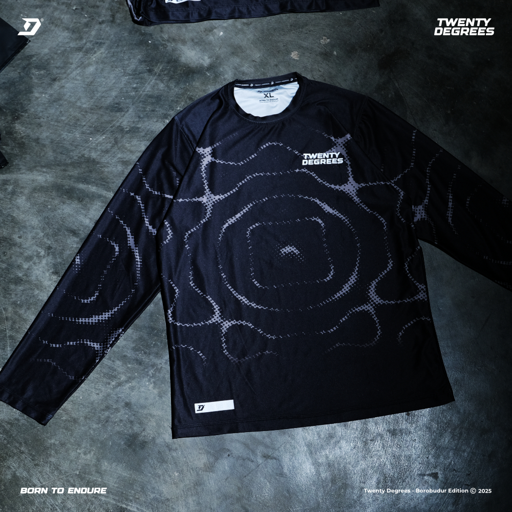 [PRE ORDER] TWENTY DEGREES – Borobudur Edition Long Sleeve Running Jersey – WOMEN
