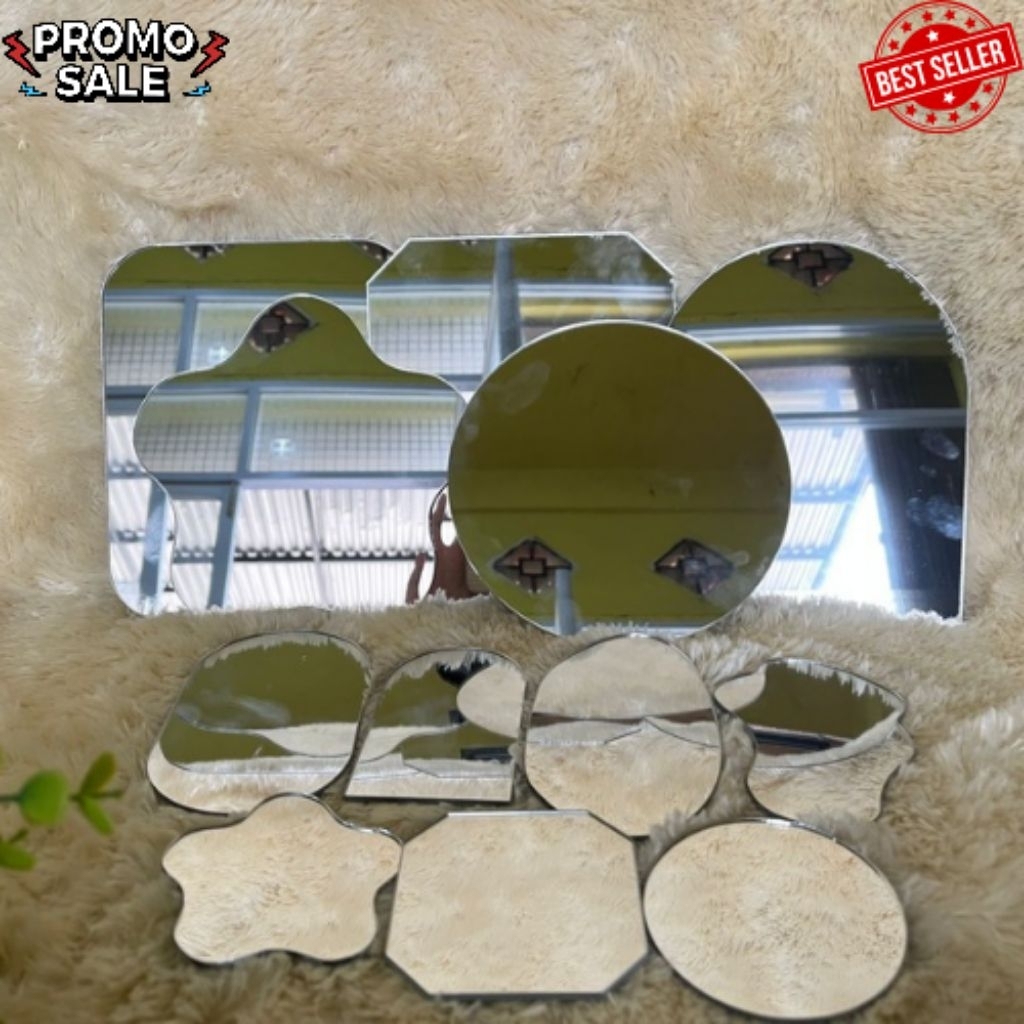 KACA CERMIN MIROR SILVER | KACA CERMIN ESTETIK | KACA CERMIN DINDING TERMURAH