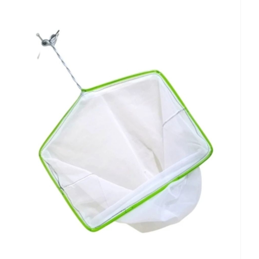 Serokan Ikan Lokal Saser Ikan Gagang Kawat Besi 10 cm Kutu Air Jentik Nyamuk Dhapnia Cupang Guppy |I