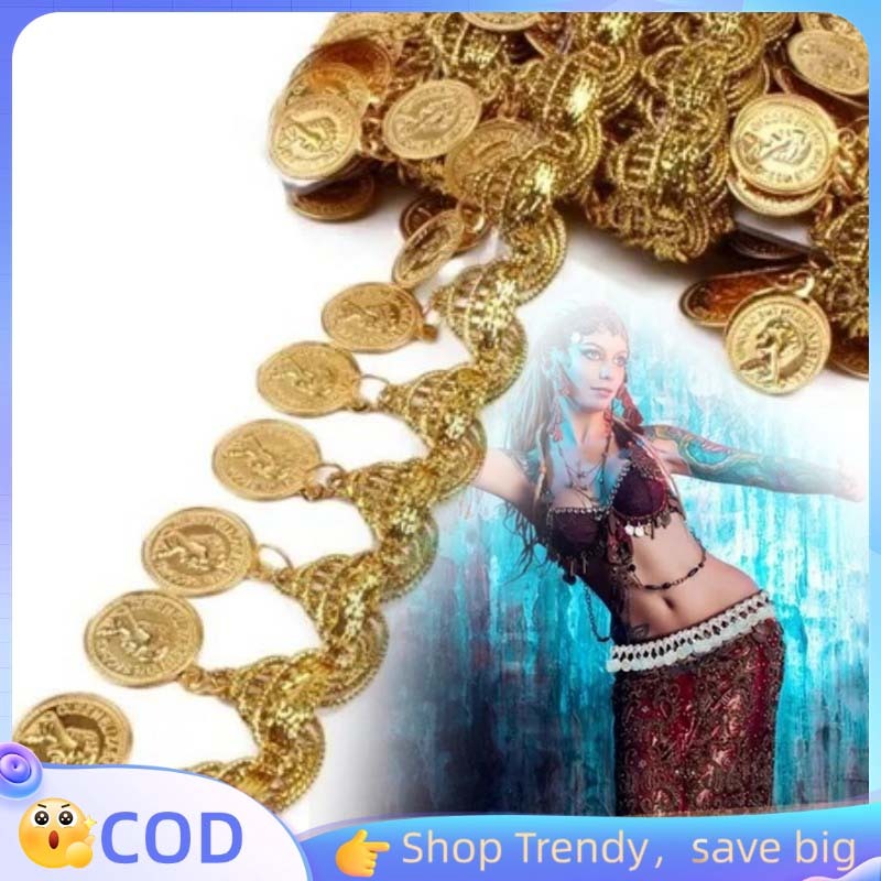 Renda Pinggir Lace Aksesoris Koin Warna Emas Renda Ribbon