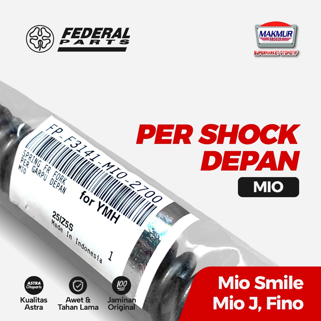 PER SHOCK Depan Mio Smile Mio J Soul GT Fino (MIO) Original Federal Parts