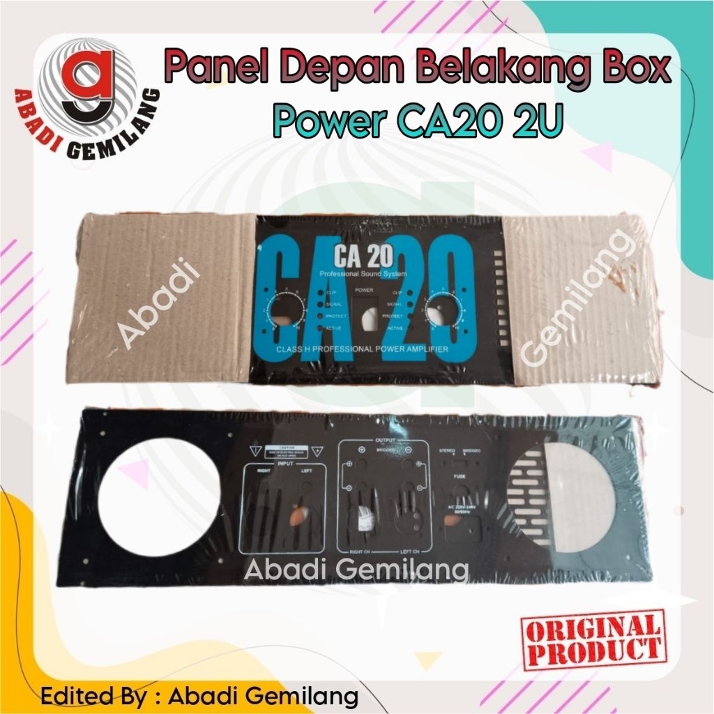 Plat Depan Belakang Panel Box CA20/Panel Box Power CA 20 CA20