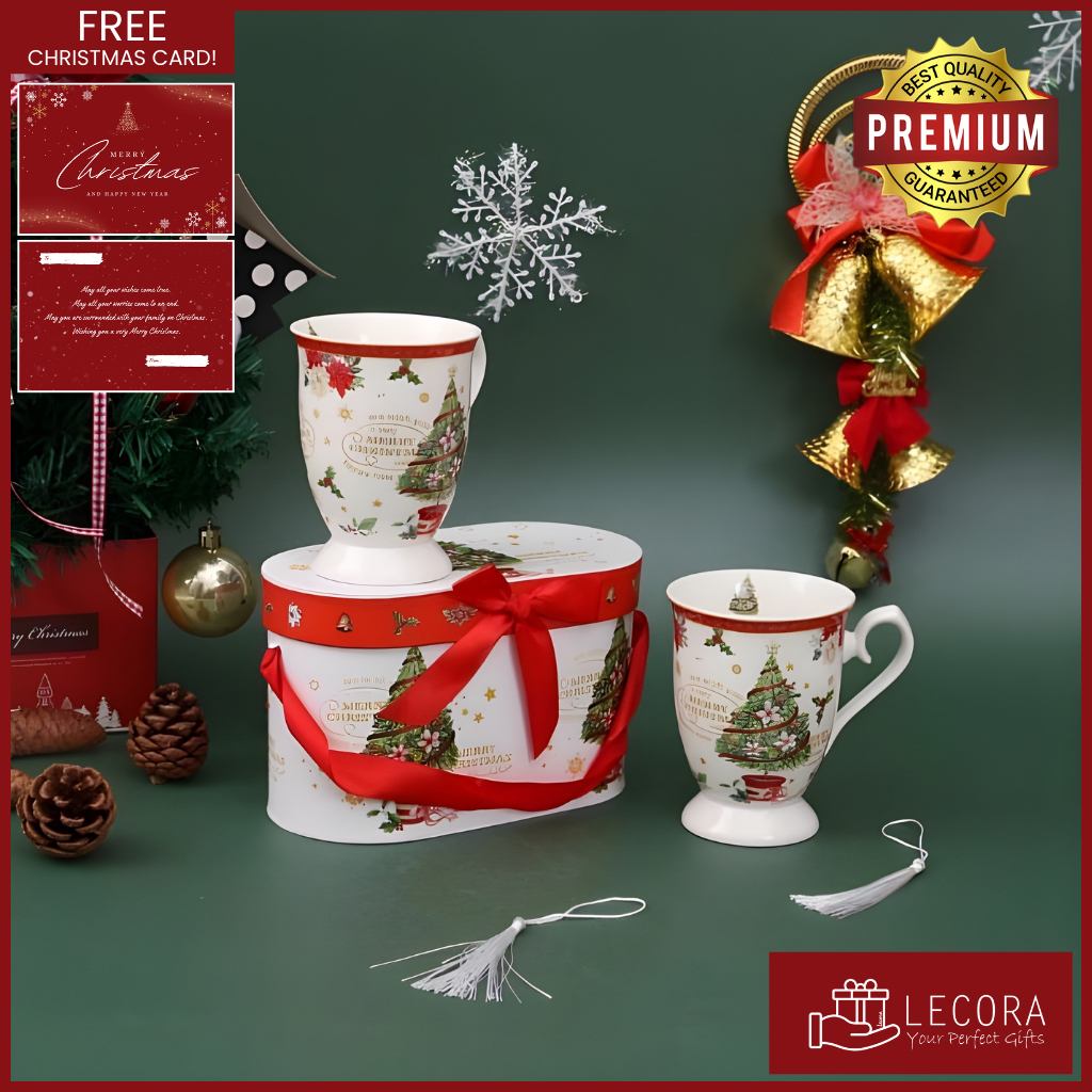 LECORA Hampers Set ISI 2 English afternoon tea Glass Royal European cup Ceramic Gelas Teh "JANE" Ker