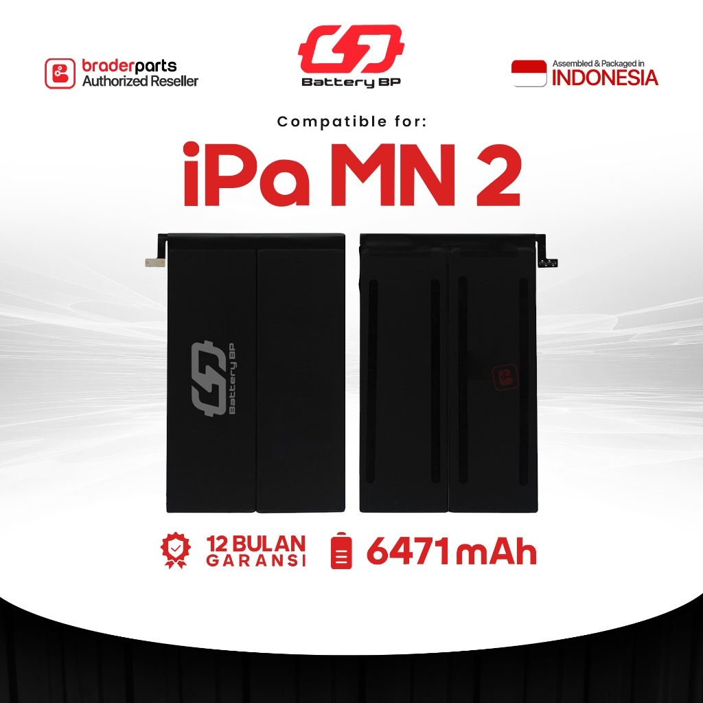 Battery Bp BraderParts Baterai Batre Battery For iPad Mini2 | A1489 | A1490 | A1491 | iPd Mini 3 | A