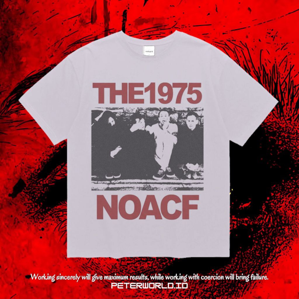 Peterworld "The 1975" Kaos | T shirt | Kaos Band The 1975 NOACF Vintage Tee