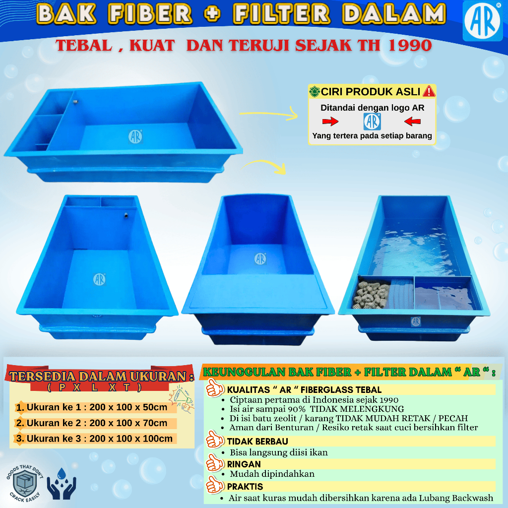 BAK FIBER + FILTER DALAM AR