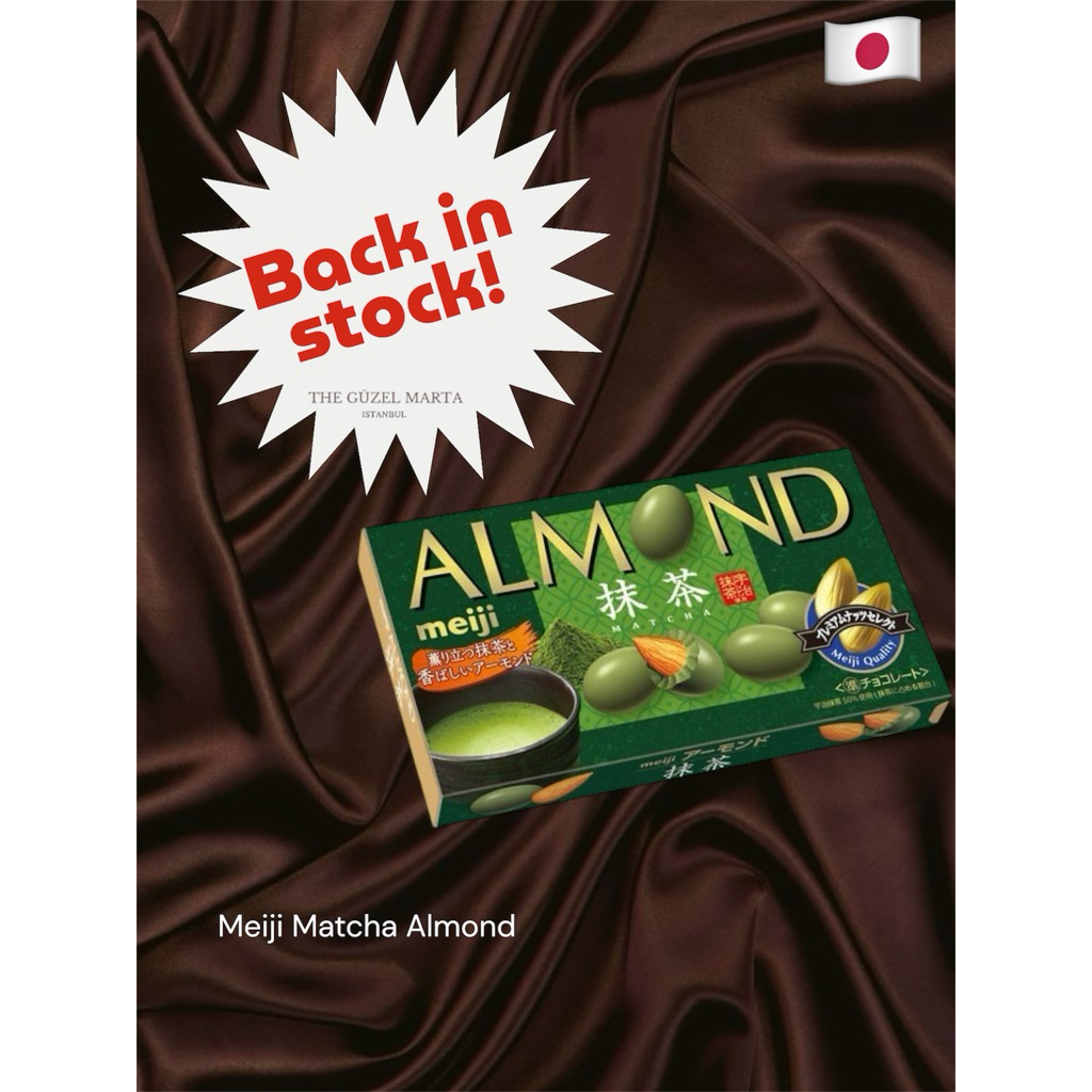 Coklat Meiji matcha Almond