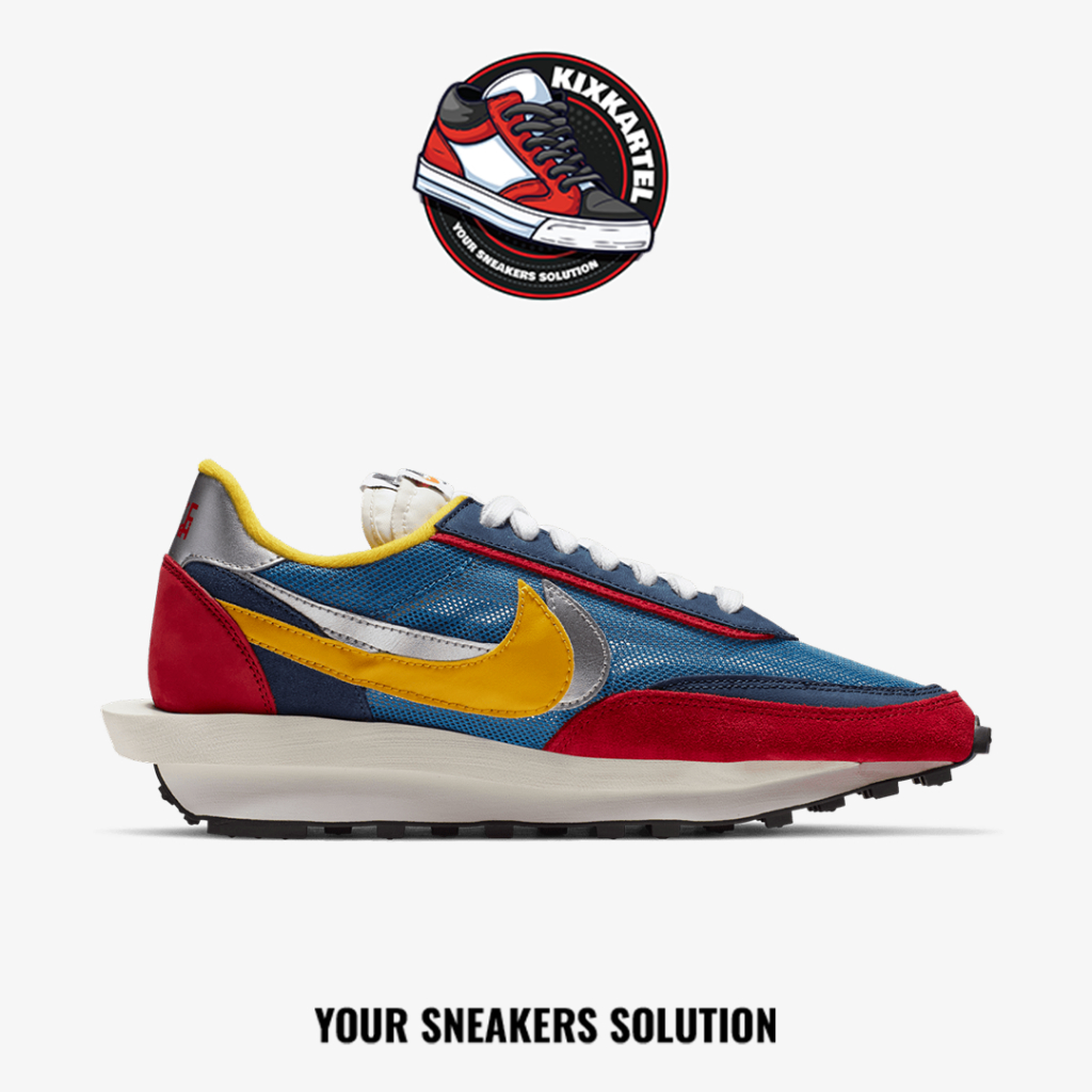 Sepatu Nike Sacai LD Waffle Blue Varsity Red Yellow Sneakers Authentic