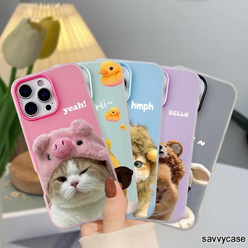 CASE CASING JELLY COLOR 2 IN 1 MOTIF ANIMAL'S PATTERN COMPATIBLE FOR SAMSUNG A02 A03 A03S CORE A04 A