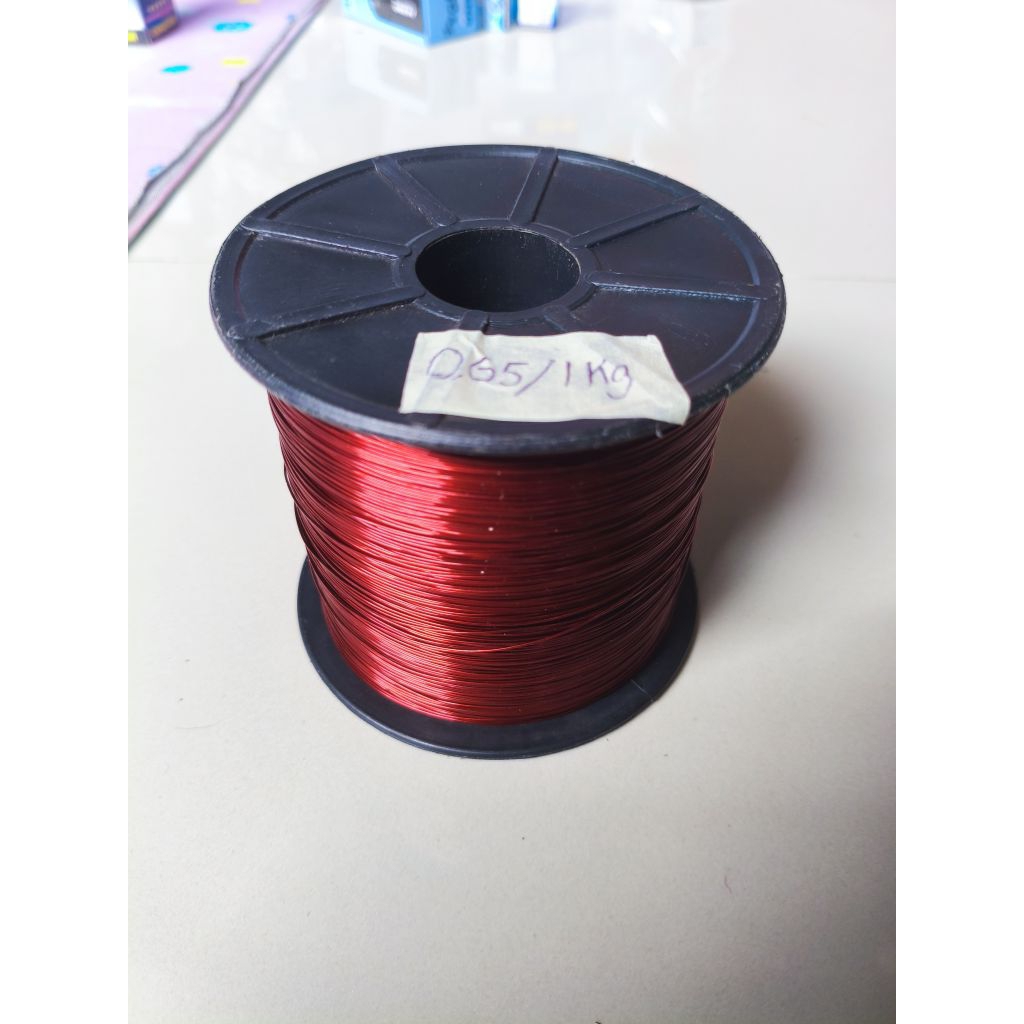 Kawat Email Alumunium 0,65 mm 1kg BONUS BOBIN/KLOS