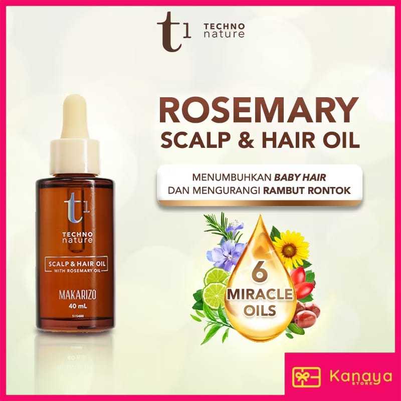 Makarizo T1 Techno Nature Rosemary Scalp & Hair Oil - Rosemary Oil