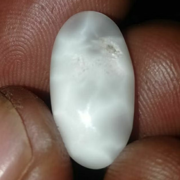 Batu Mustikah Bulu Macan Putih Serat Keramik Kura Asli Semeru Lumajang Goyang Itik 3D