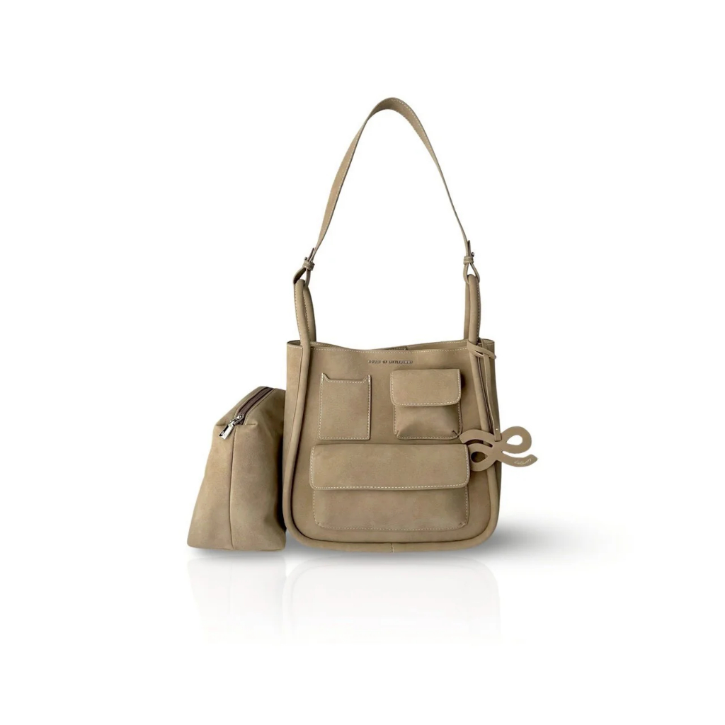 House Of LittleBunny - Momentum Journey Suede 22 PU Tas Wanita Terbaru Bouquet Buket Bag