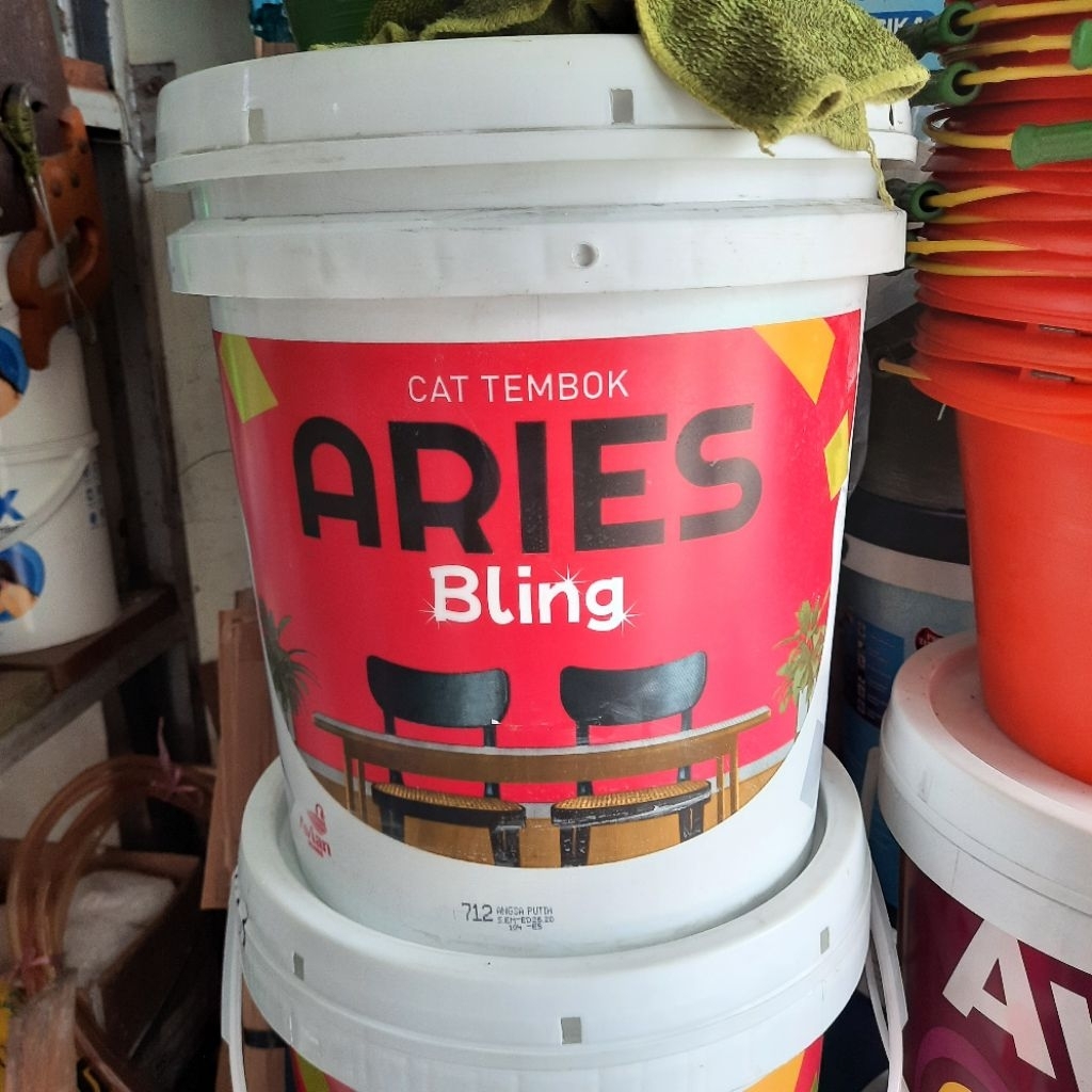 Cat Tembok 20kg merk Aries Bling pabrik Avian warna putih , cream 712 - 714 - Super White / murah