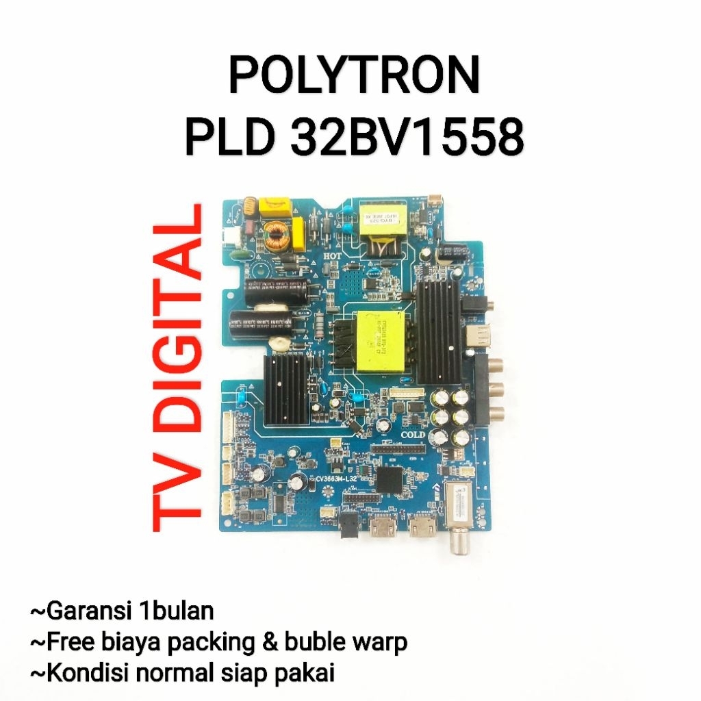 Mb mainboard tv POLYTRON PLD 32BV1558 - PLD32BV1558 Original 32" mesin tv digital