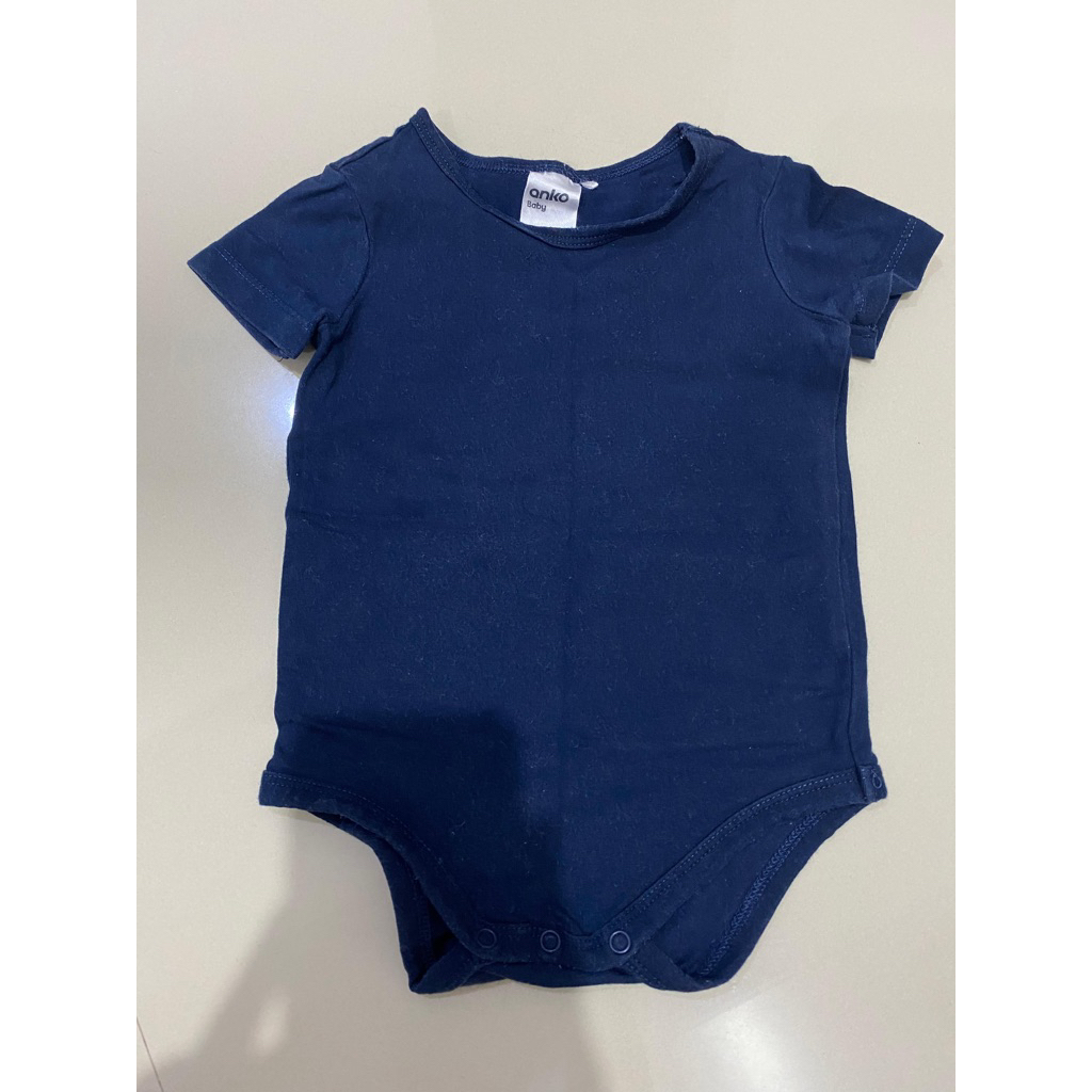 preloved bodysuit jumper anko baby navy