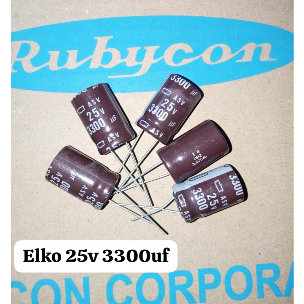 Elko 25v 3300uf Elco 3300uf 25v  Original