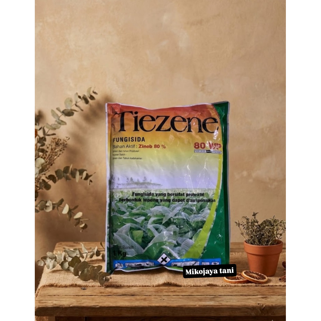fungisida TIEZEN 1kg bahan aktif zineb 80wp untuk bercak karak daun semua tanaman