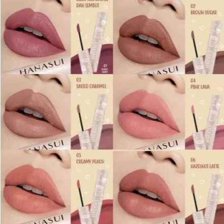 HANASUI MATTEDORABLE LIP CREAM BOBA EDITION  / Lipstick Hanasui Boba